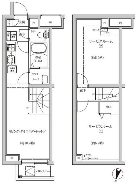 ＲＥＧＯＬＩＴＨ　ＩＫＥＧＡＭＩ（105） 間取り図画像