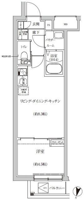 ＲＥＧＯＬＩＴＨ　ＩＫＥＧＡＭＩ（206） 間取り図画像