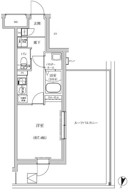ＲＥＧＯＬＩＴＨ　ＩＫＥＧＡＭＩ（401） 間取り図画像