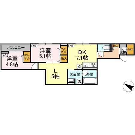 セレスティア大森東（301） 間取り図画像