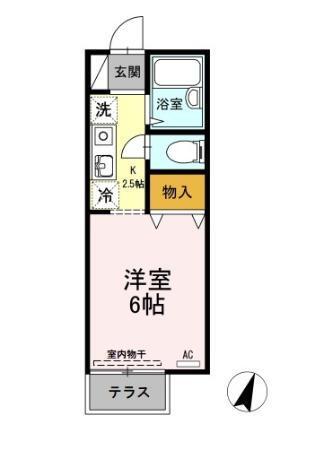 ドルフ北烏山　Ｄ（106） 間取り図画像