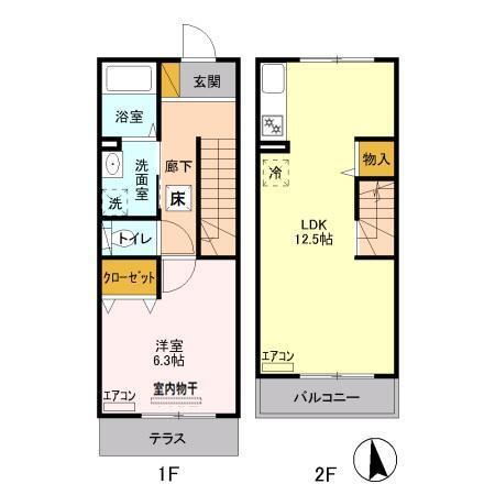 レアール等々力（103） 間取り図画像