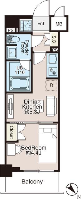 ＣＲＥＡＴＩＦ三軒茶屋（402） 間取り図画像