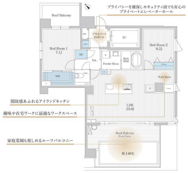 ＴＨＥ　ＡＫＡＳＡＫＡ　ＲＥＳＩＤＥＮＣＥ　Ｓ．Ｏ．Ａ．　−ｓｐｉｒｉ（1001） 間取り図画像