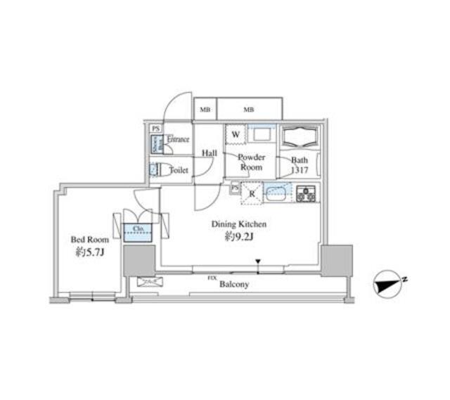 ベルファース芝浦タワー（2506） 間取り図画像
