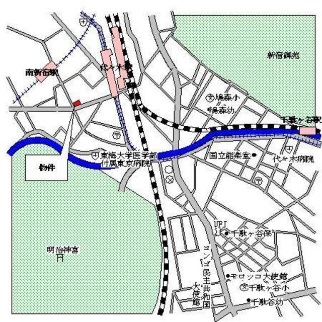 ＭＦＰＲ代々木タワー（1501） 地形図・案内図