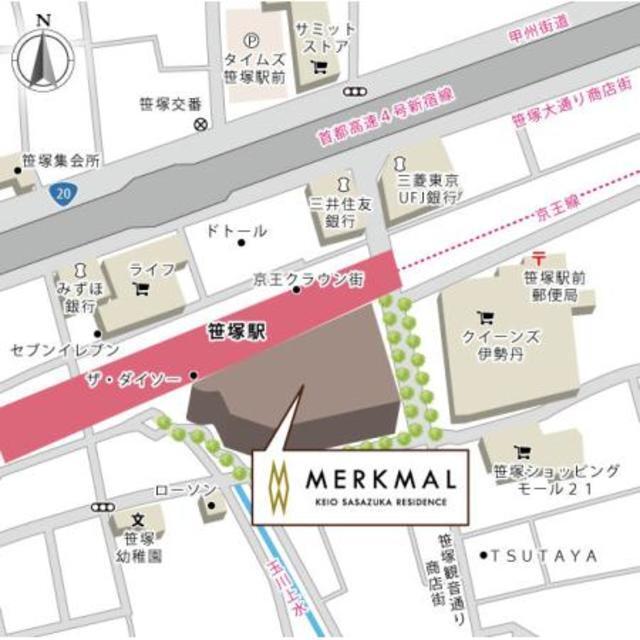メルクマール京王笹塚レジデンス（1915） 地形図・案内図