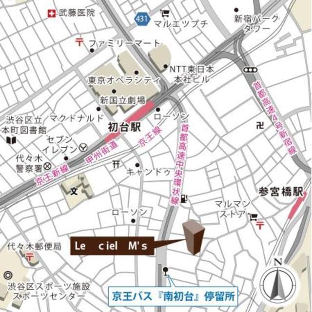 Ｌｅ　ｃｉｅｌ　Ｍ’ｓ（109） 地形図・案内図