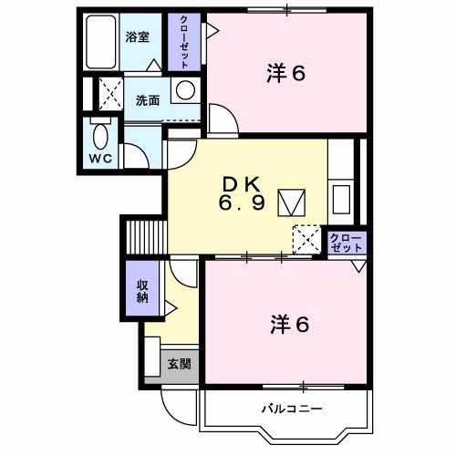 プレーヌ・フォンテーヌⅣＢ（103） 間取り図画像