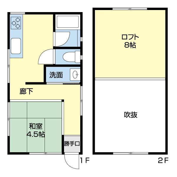 ヴィラ・接骨木（001） 間取り図画像