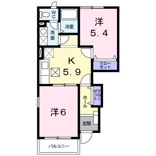 グレイスフルヴィラＡ（101） 間取り図画像