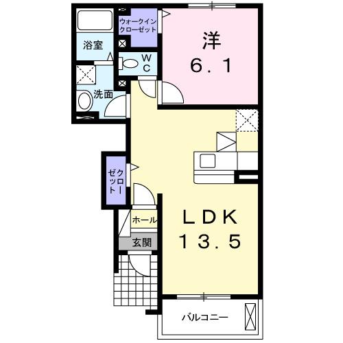 セジール・レーヴⅢＡ（102） 間取り図画像