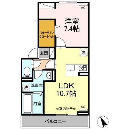 グランテラス紫塚　Ⅲ（201） 間取り図画像