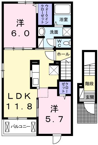 オリゾンⅠ（201） 間取り図画像