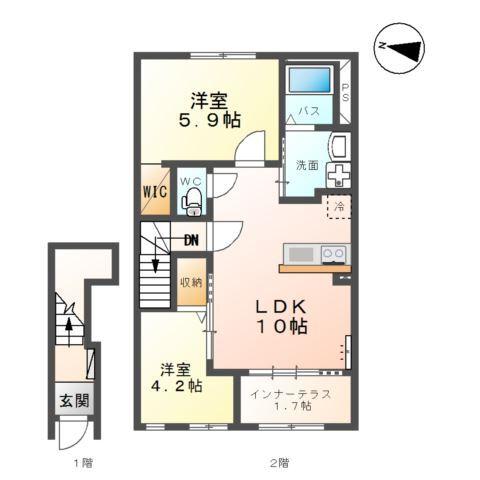 ヒルトップ白河 間取り図画像