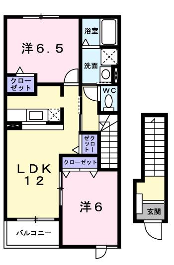 サニーメゾン撫子５０１Ａ（203） 間取り図画像