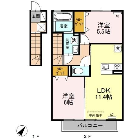 エルドラード　Ａ（203） 間取り図画像