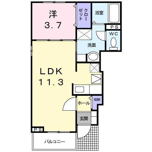 リーベンデール（101） 間取り図画像