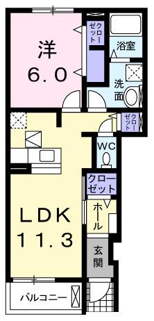 ＢＥＬＬＡ　ＬＵＣＥ　Ⅲ（103） 間取り図画像