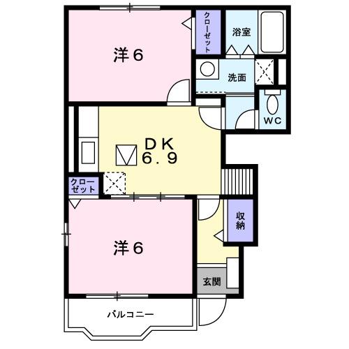 パークサイドハウスＪ・Ⅲ（101） 間取り図画像