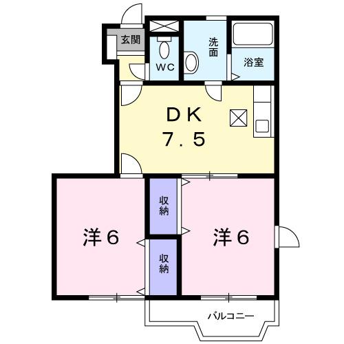 サウスガーデン（101） 間取り図画像