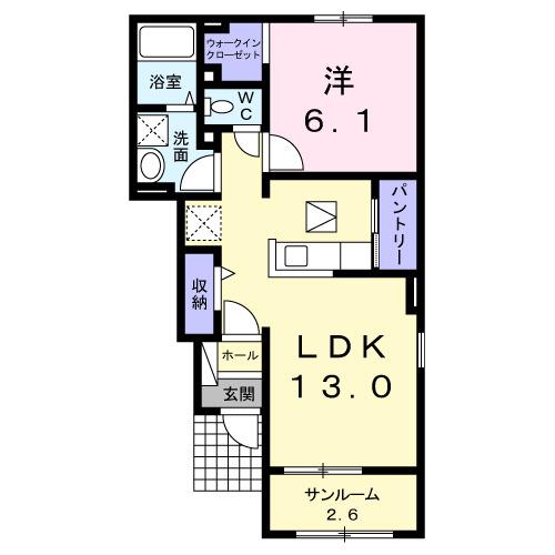 エリシオンＢ（103） 間取り図画像