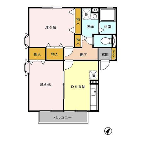 アローネ　壱番館（102） 間取り図画像