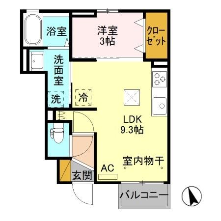 グランテラス紫塚（102） 間取り図画像