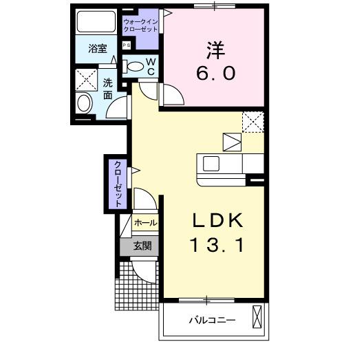 メゾン・プロムナードＤ（102） 間取り図画像
