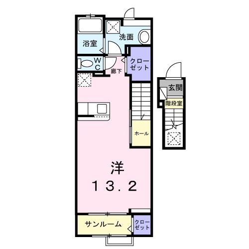 プロムネイド長井Ｆ（203） 間取り図画像