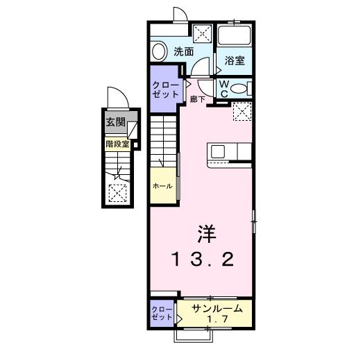 プロムネイド長井Ｆ（201） 間取り図画像