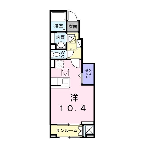 プロムネイド長井Ｆ（103） 間取り図画像