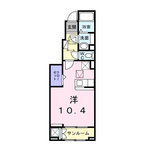 プロムネイド長井Ｆ（102） 間取り図画像