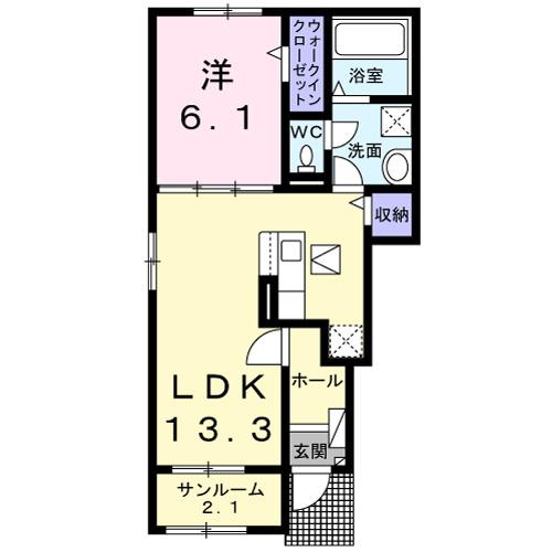 メゾンド　ルポ（101） 間取り図画像