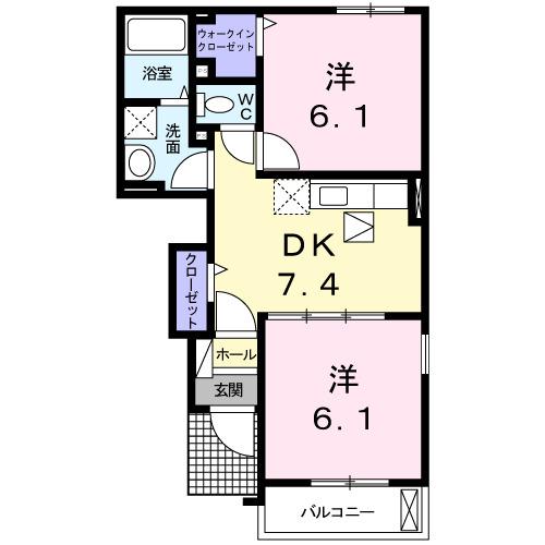 カトルセゾンＡ（103） 間取り図画像