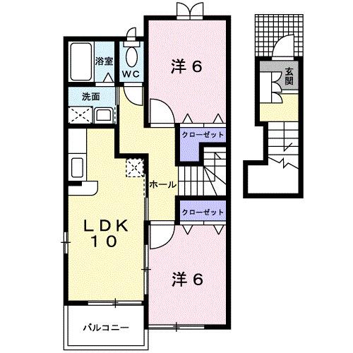 アヴァンシアＡ（203） 間取り図画像
