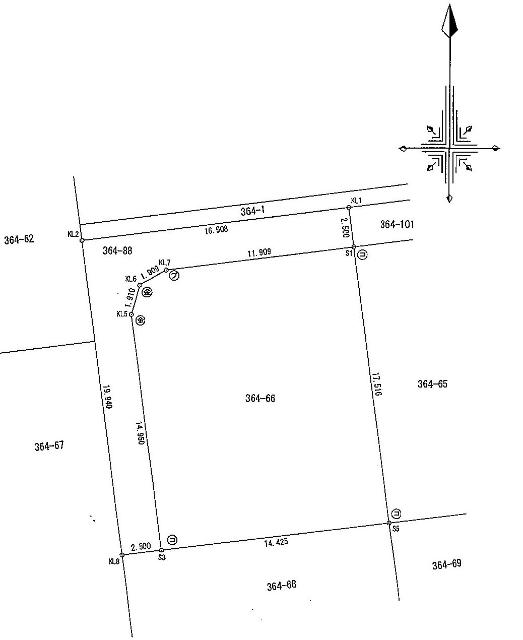 大田原市練貫売地№2 区画図