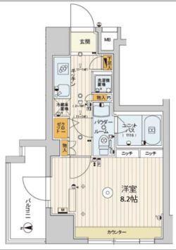 スカイコート江東住吉 間取り図画像