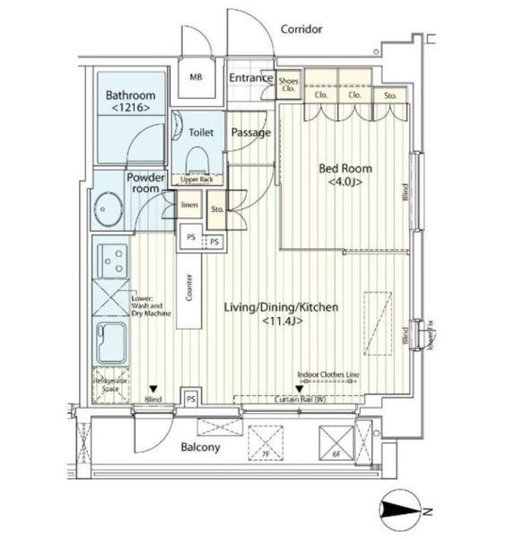 カスタリア菊川（603s） 間取り図画像