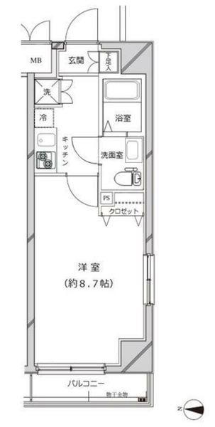 ライジングプレイス錦糸町（101） 間取り図画像