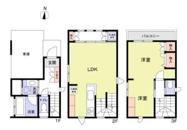 江東区石島貸家 間取り図画像