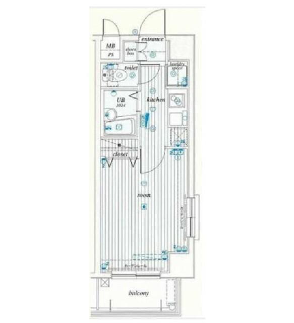 サンテミリオン錦糸町（701） 間取り図画像