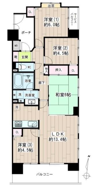  間取り図写真