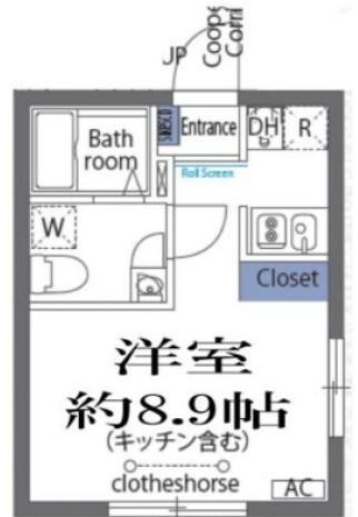 ラフォート菊川（201） 間取り図画像