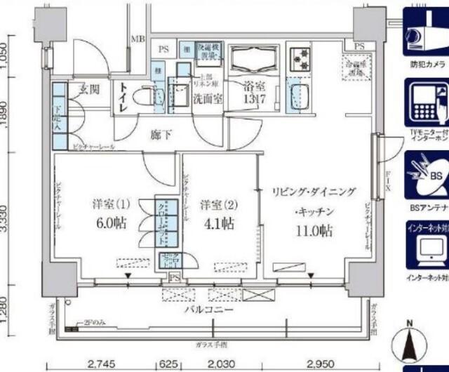 パークアクシス菊川ステーションゲート（908） 間取り図画像