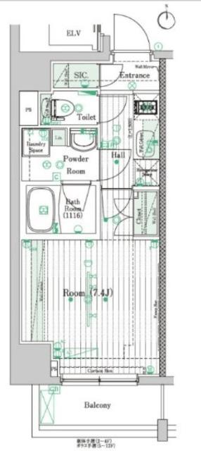 ブライズ住吉DUE（501） 間取り図画像