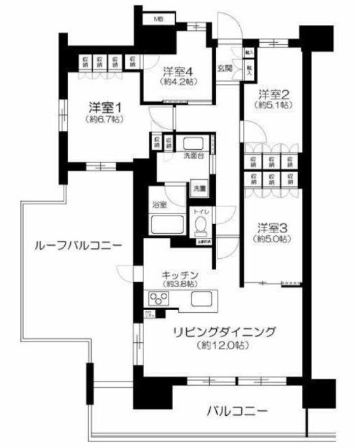 MJR深川住吉 間取り図画像