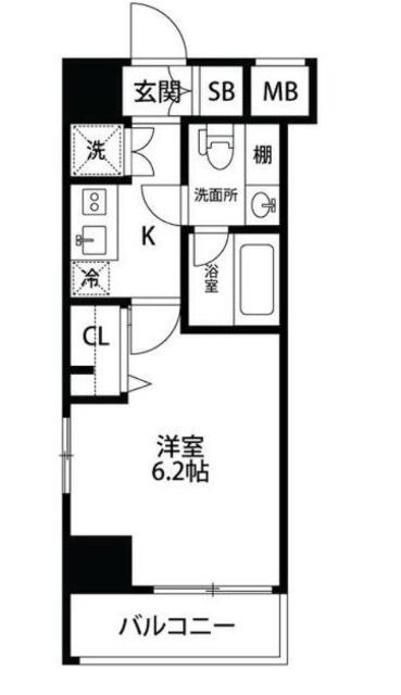 メイクスデザイン清澄白河アジールコート（605） 間取り図画像