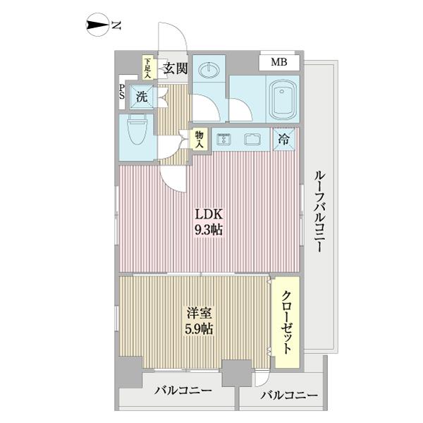 プレール・ドゥーク森下 間取り図画像