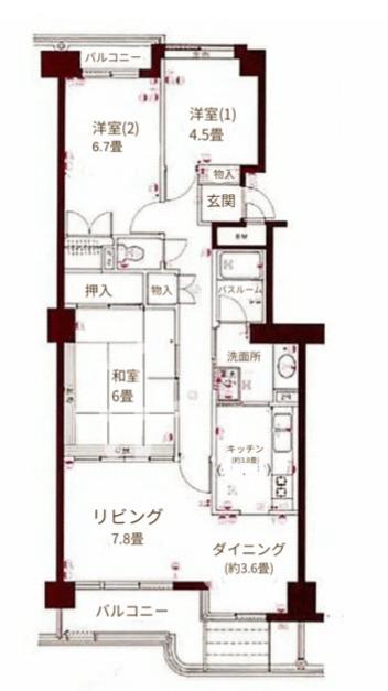  間取り図写真